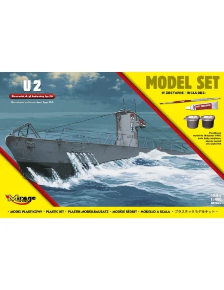 U2(German Submarine WWII typeIIA(ModelSe, 1/400 - Mirage Hobby 840065