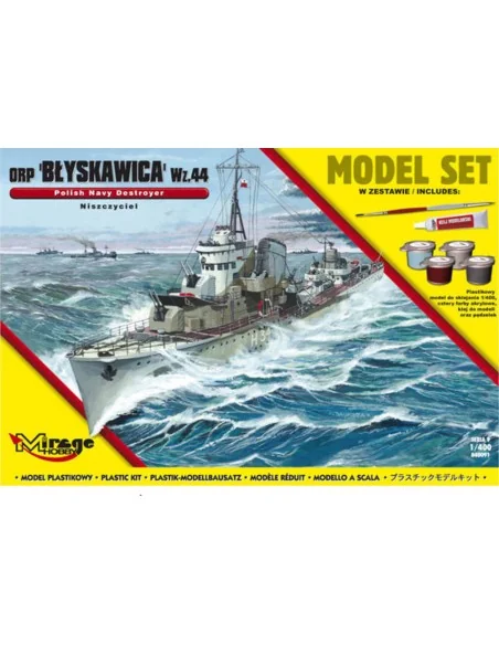 ORP"Blyskawica"-wz.44(Polish Destroyer WWII)(Model Set), 1/400 - Mi...