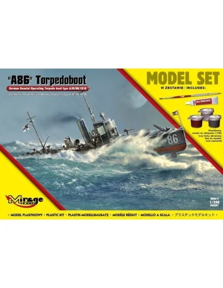 A86 German Torpedoboot (Model Set), 1/350 - Mirage Hobby 845091