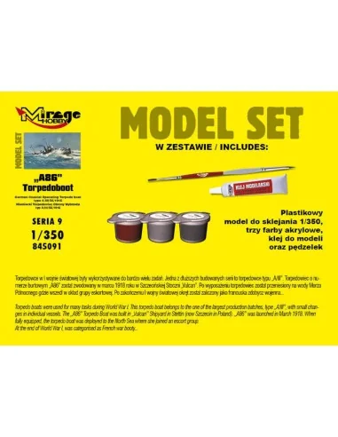 [NO_DESC] A86 German Torpedoboot (Model Set), 1/350 - Mirage Hobby ...