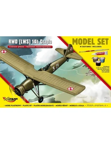 RWD (LWS) 14b CZAPLA (Liaison Plane) Model Set, 1/72 - Mirage Hobby...