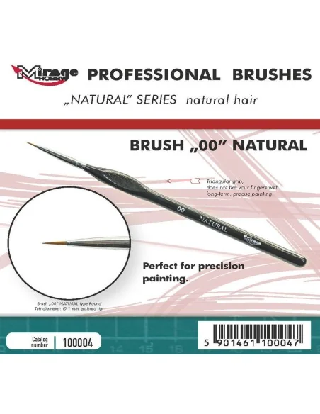 MIRAGE BRUSH NATURAL SIZE 00 - Mirage Hobby 100004