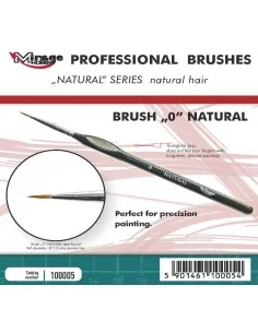 MIRAGE BRUSH NATURAL SIZE 0 - Mirage Hobby 100005