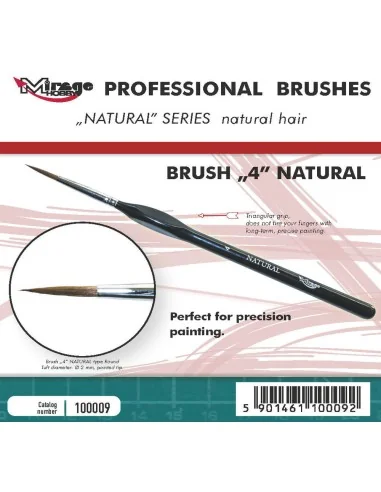 MIRAGE BRUSH NATURAL SIZE 4 - Mirage Hobby 100009