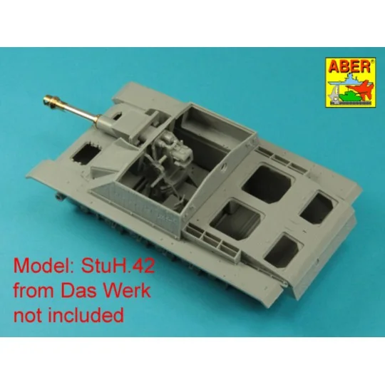Germ. 10, 5 cm L/28 Barrel for StuH 42 early, 1/35 - Aber Models 35...