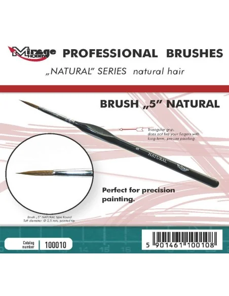 MIRAGE BRUSH NATURAL SIZE 5 - Mirage Hobby 100010