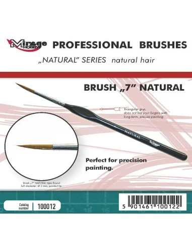 MIRAGE BRUSH NATURAL SIZE 7 - Mirage Hobby 100012