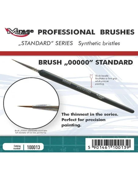 MIRAGE BRUSH STANDARD SIZE 00000 - Mirage Hobby 100013