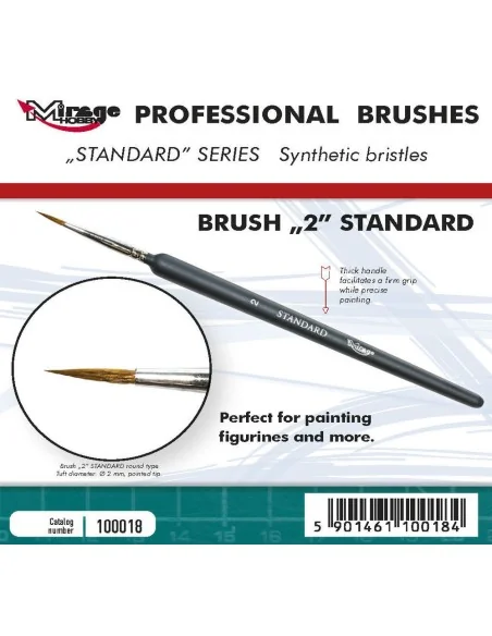 MIRAGE BRUSH STANDARD SIZE 2 - Mirage Hobby 100018