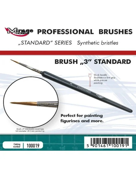 [NO_DESC] MIRAGE BRUSH STANDARD SIZE 3 - Mirage Hobby 100019