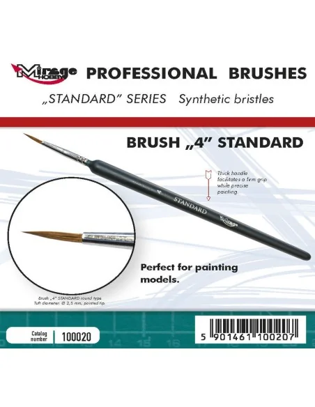 MIRAGE BRUSH STANDARD SIZE 4 - Mirage Hobby 100020