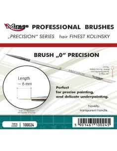 MIRAGE BRUSH PRECISION KOLINSKY SIZE 0 - Mirage Hobby 100024