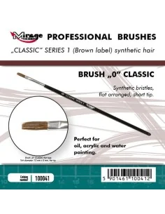 MIRAGE BRUSH FLAT HIGH QUALITY CLASSIC SERIES 1 size 0 - Mirage Hob...