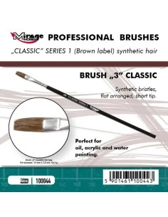 MIRAGE BRUSH FLAT HIGH QUALITY CLASSIC SERIES 1 size 3 - Mirage Hob...