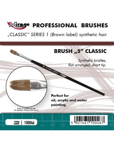 [NO_DESC] MIRAGE BRUSH FLAT HIGH QUALITY CLASSIC SERIES 1 size 5 - ...