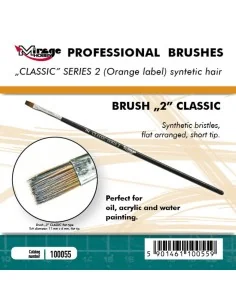 MIRAGE BRUSH FLAT HIGH QUALITY CLASSIC SERIES 2 size 2 - Mirage Hob...