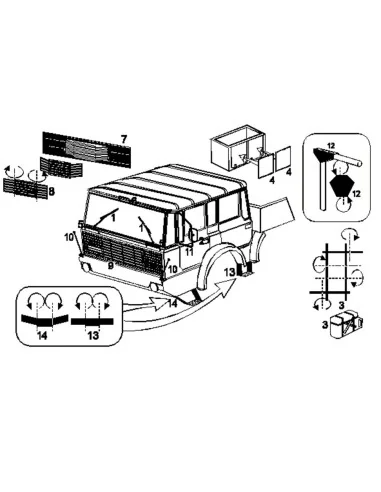 T813 6x6, 1/87 - Hauler HLR87012