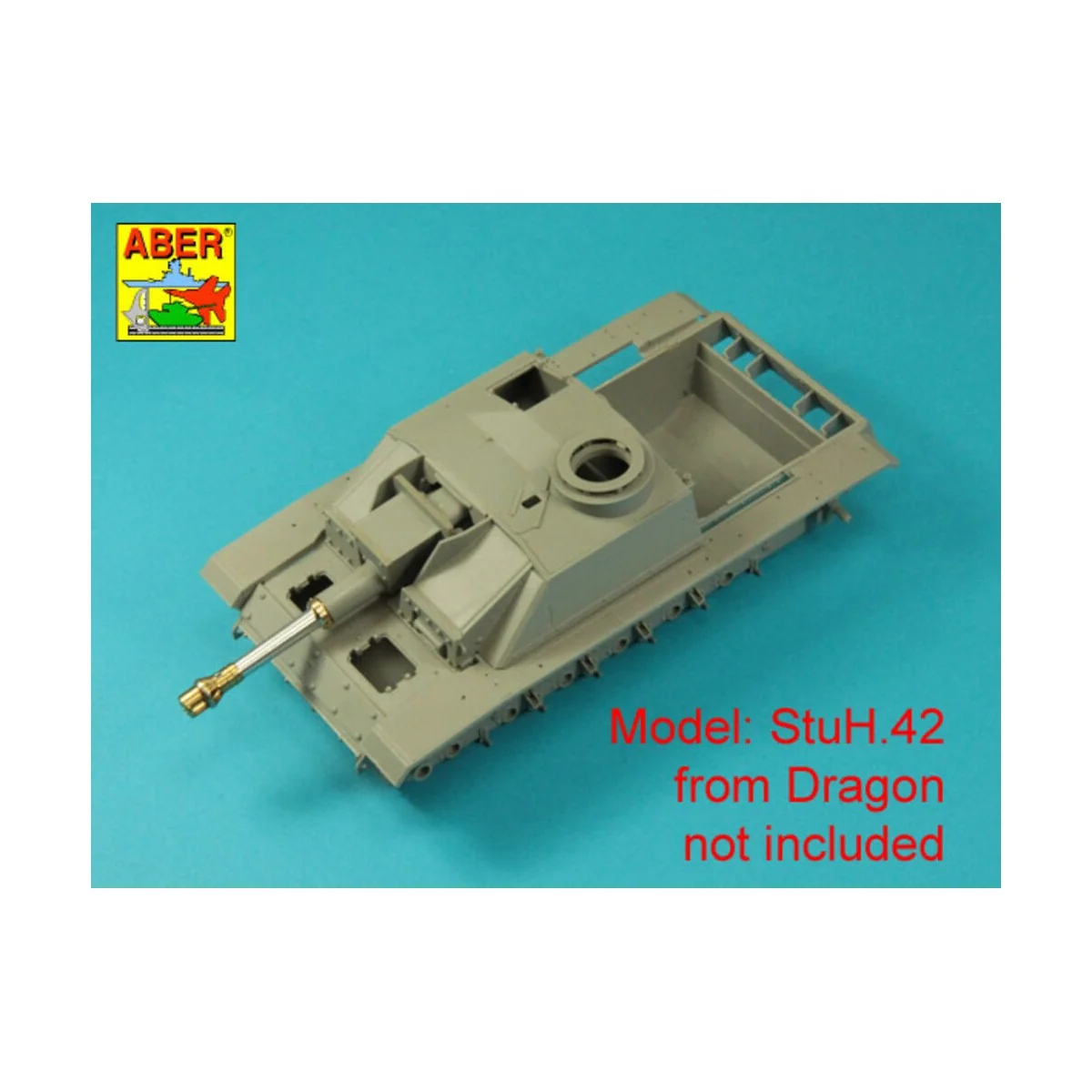 Germ. 10, 5 cm L/28 Barrel for StuH 42 early, 1/35 - Aber Models 35...