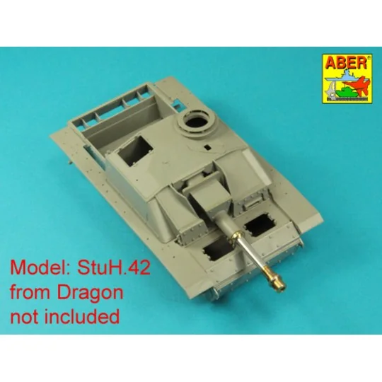 Germ. 10, 5 cm L/28 Barrel for StuH 42 early, 1/35 - Aber Models 35...
