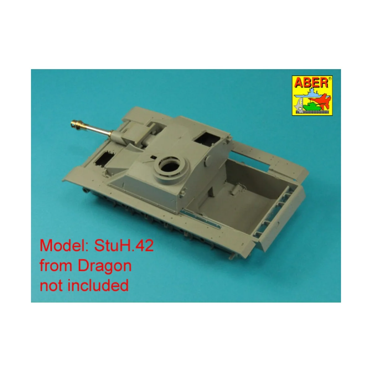 Germ. 10, 5 cm L/28 Barrel for StuH 42 early, 1/35 - Aber Models 35...