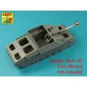 Germ. 10,5 cm L/28 Barrel for StuH 42 early - Aber Models 35 L-341