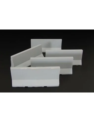 Modern concrete road barriers, 1/87 - Hauler HLR87136