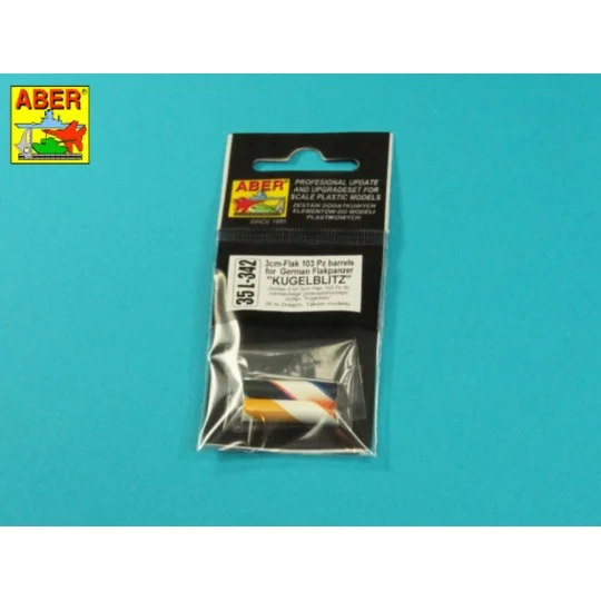 German 3CM Flak 103 two barrels for Kugelblitz tanks - Aber Models ...