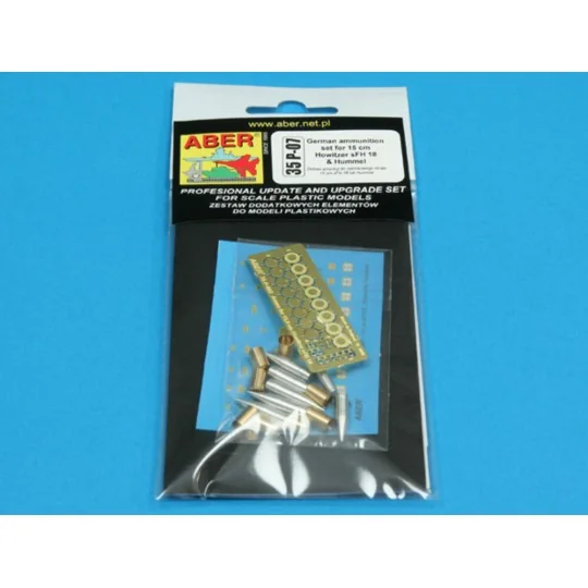 German ammunition for sFH 18, 1/35 - Aber Models 35 P-07 German ammunition for sFH 18, 1/35 - Aber Models 35 P-07