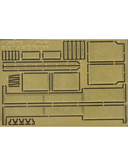 Stug III Ausf G FENDERS, 1/48 - Hauler HLX48105