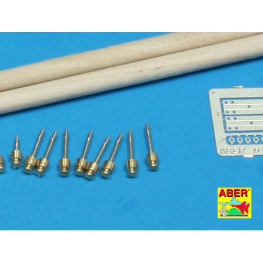 Telegraph-pillar set for 2 cross bars with 4 insulators each, 1/35 ...