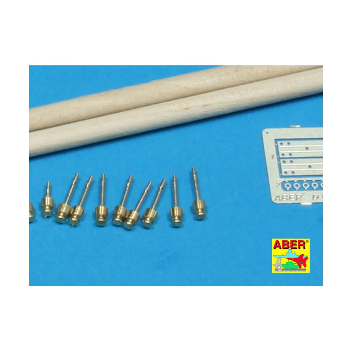 Telegraph-pillar set for 2 cross bars with 4 insulators each, 1/35 ...