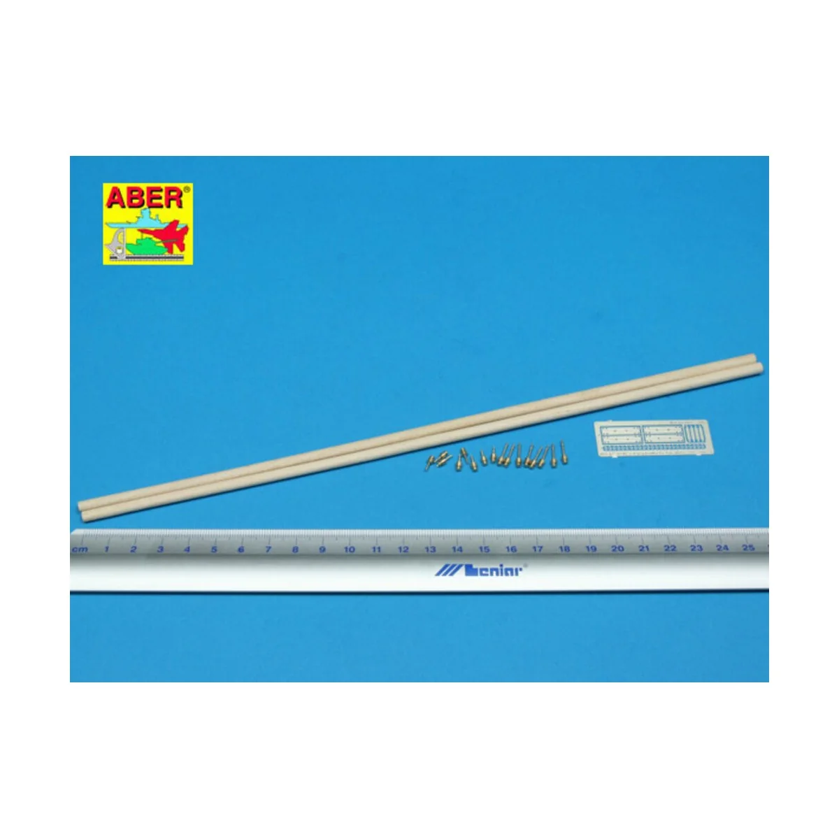 Telegraph-pillar set for 2 cross bars with 4 insulators each, 1/35 ...