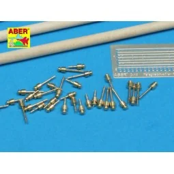 Telegraph-pillar set for 2 cross bar with 16 insulators, 1/35 - Abe...