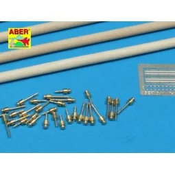 Telegraph-double pillar set for 4 cross bar with 8 insulators - Abe...