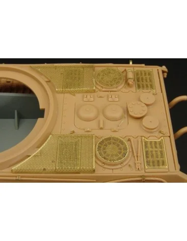 [NO_DESC] King Tiger Porsche Turret GRILLS, 1/48 - Hauler HLX48170