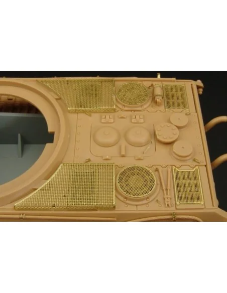 King Tiger Porsche Turret GRILLS, 1/48 - Hauler HLX48170