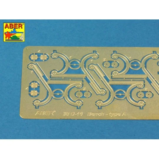 Bench type A, 1/35 - Aber Models 35D-16