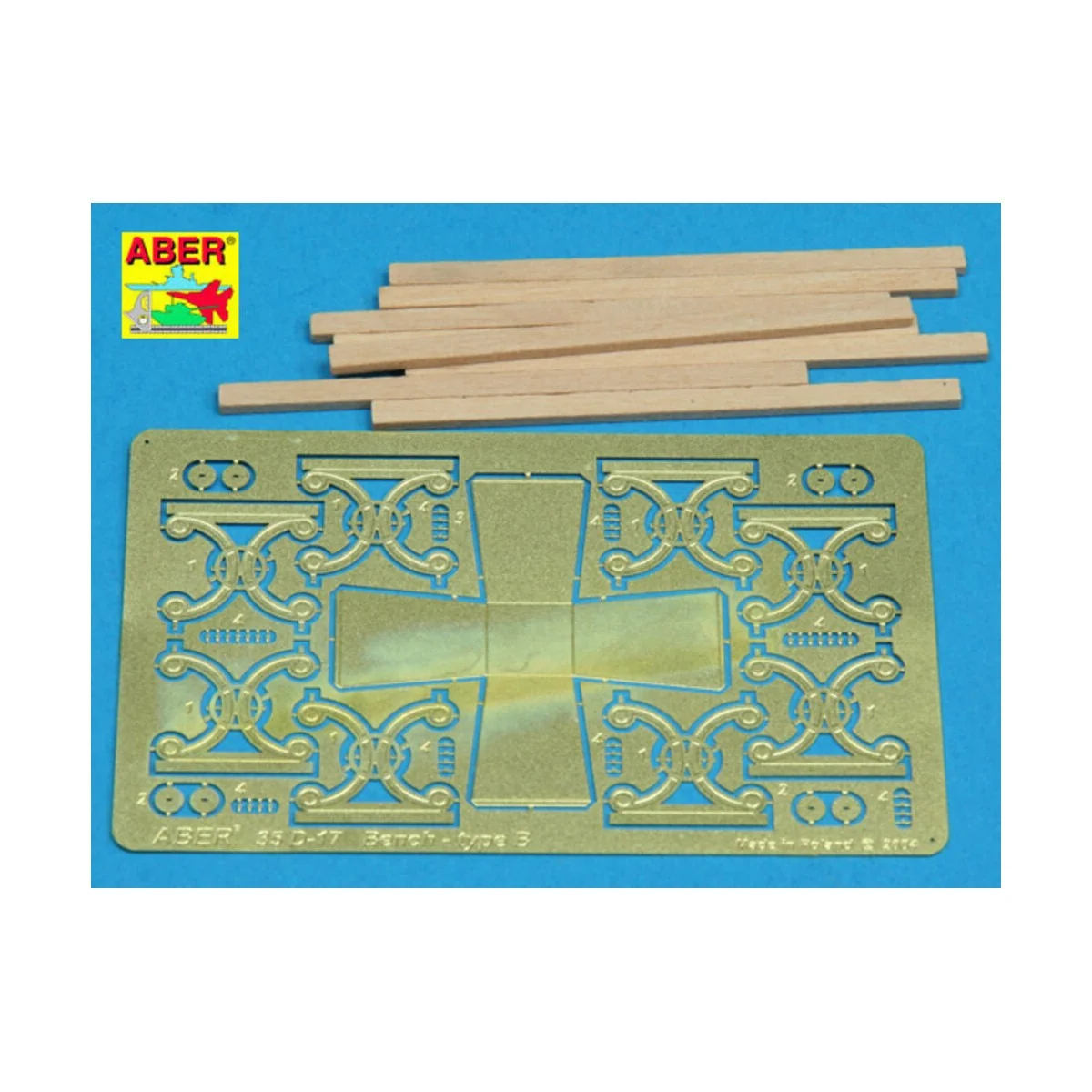 Bench type B, 1/35 - Aber Models 35D-17