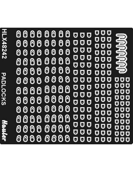 [NO_DESC] PADLOCKS, 1/48 - Hauler HLX48242