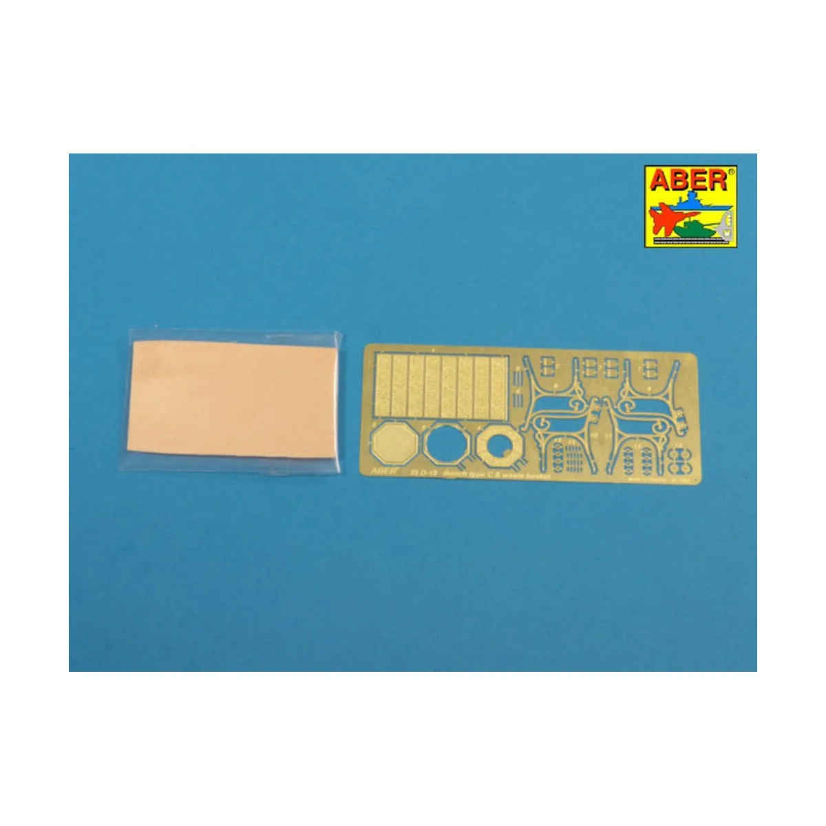 Bench type C & waste basket, 1/35 - Aber Models 35D-18