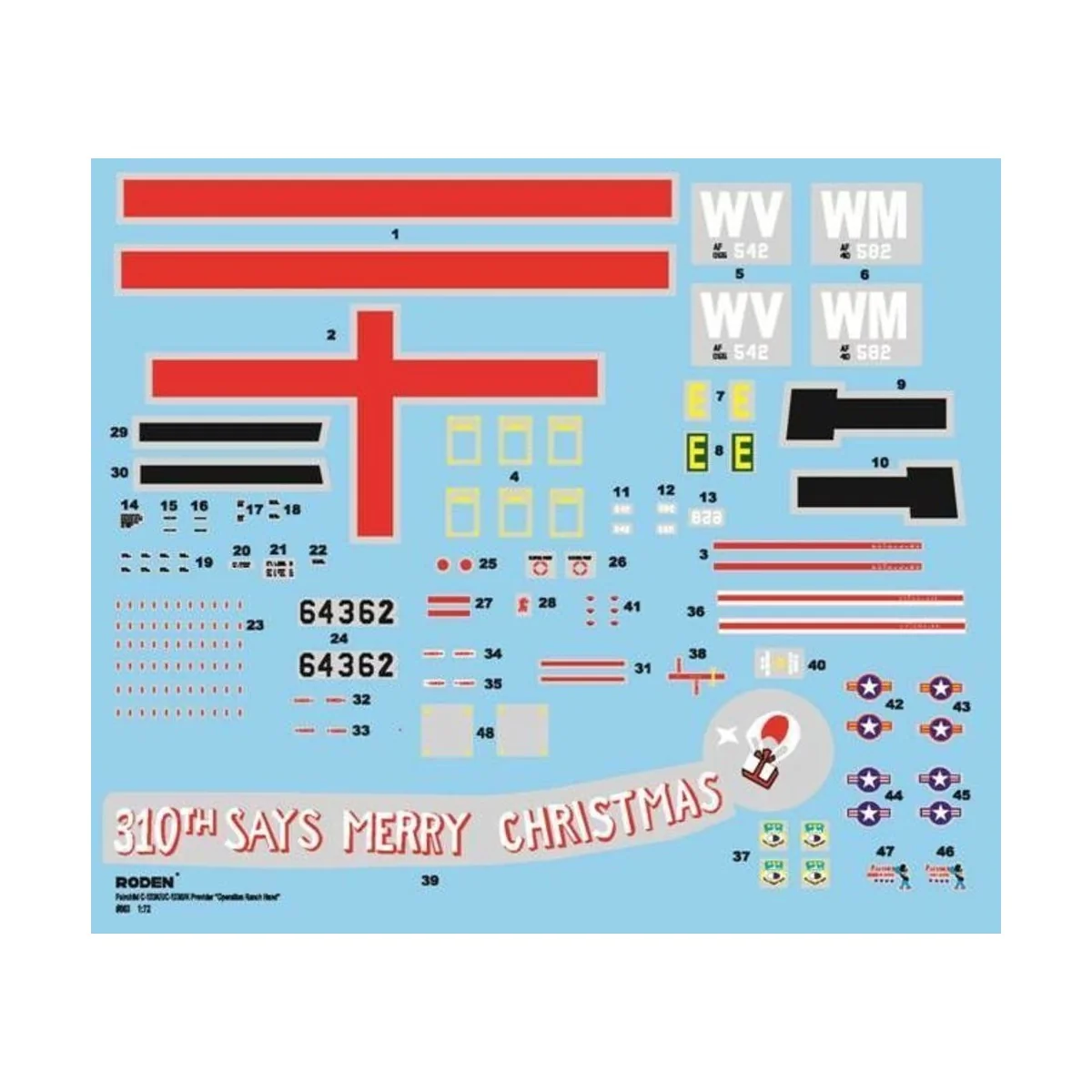Fairchild C-123K/UC-123K, 1/72 - Roden 57