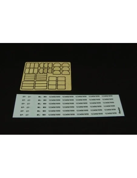 German licence plates w-decals, 1/48 - Hauler HLX48285