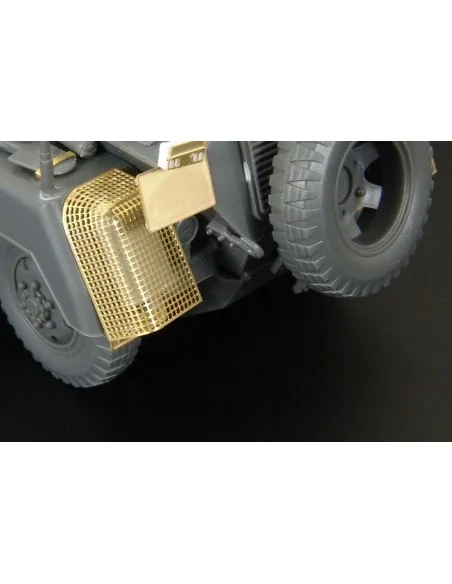 [NO_DESC] Sd Kfz 232 exhaust shroud mesh and silencer, 1/48 - Haule...