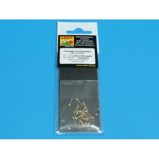 Set with 20 medim foot insulators, 1/35 - Aber Models 35D-33 Set with 20 medim foot insulators, 1/35 - Aber Models 35D-33