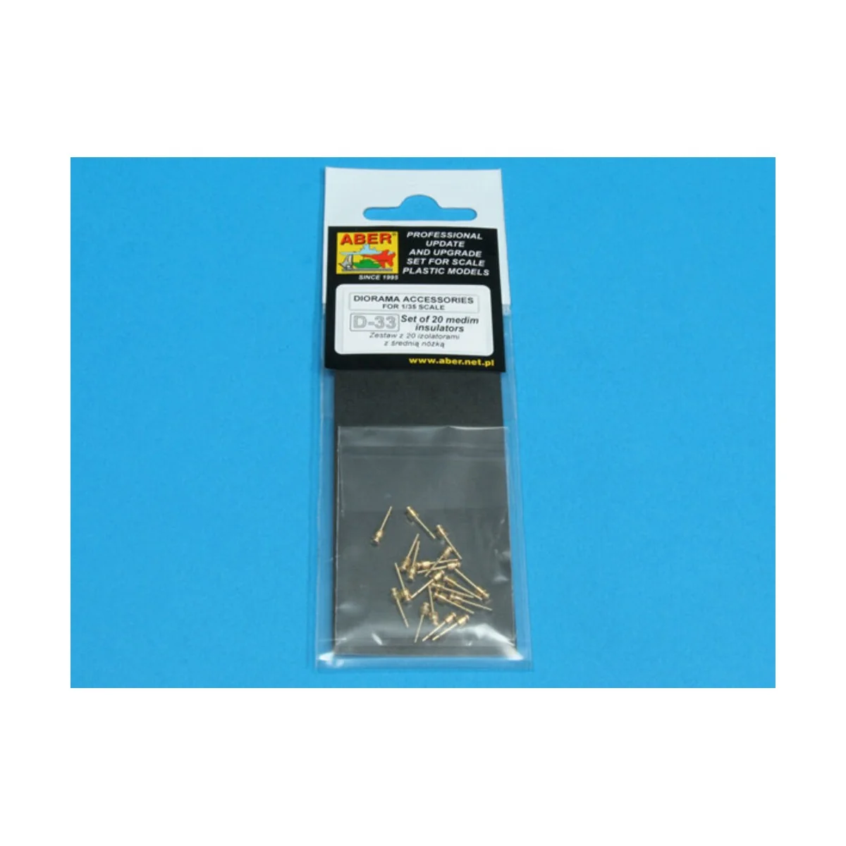 Set with 20 medim foot insulators - Aber Models 35D-33
