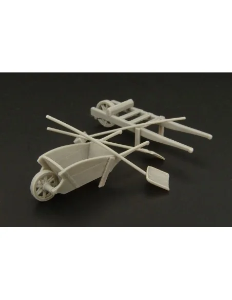 Wheel-barrow set, 1/48 - Hauler HLF48017