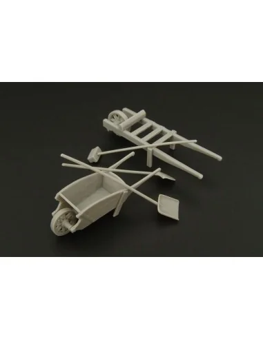 Wheel-barrow set, 1/48 - Hauler HLF48017