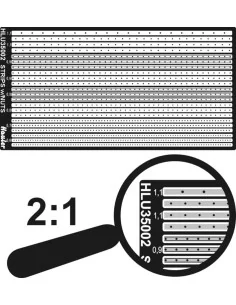 STRIPS w-nuts 0, 6-1, 1mm, 1/35 - Hauler HLU35002 2