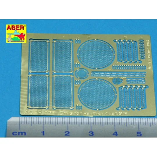 Grilles for Panther, Ausf. G/F, 1/35 - Aber Models 35G02 Grilles for Panther, Ausf. G/F, 1/35 - Aber Models 35G02