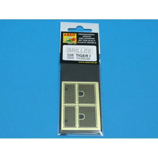 Grilles for Tiger I, 1/35 - Aber Models 35G03 Grilles for Tiger I, 1/35 - Aber Models 35G03